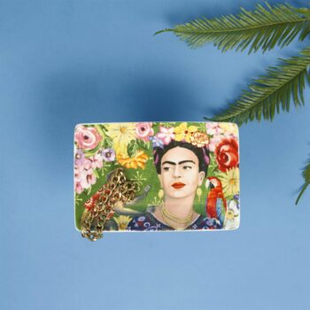 Tribute Artists Ceramic Rectangle Trinket Tray - Frida